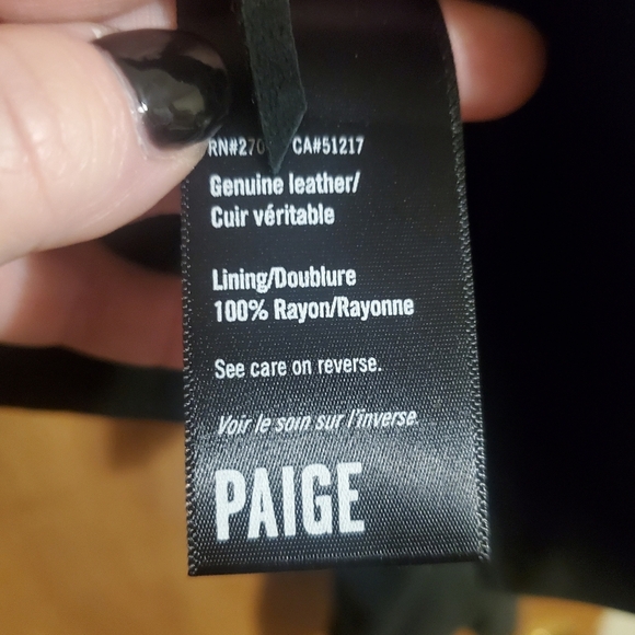 PAIGE DARLENE FRINGED SUEDE LEATHER. CROPPED. BLACK. OPEN  XS - Picture 10 of 13